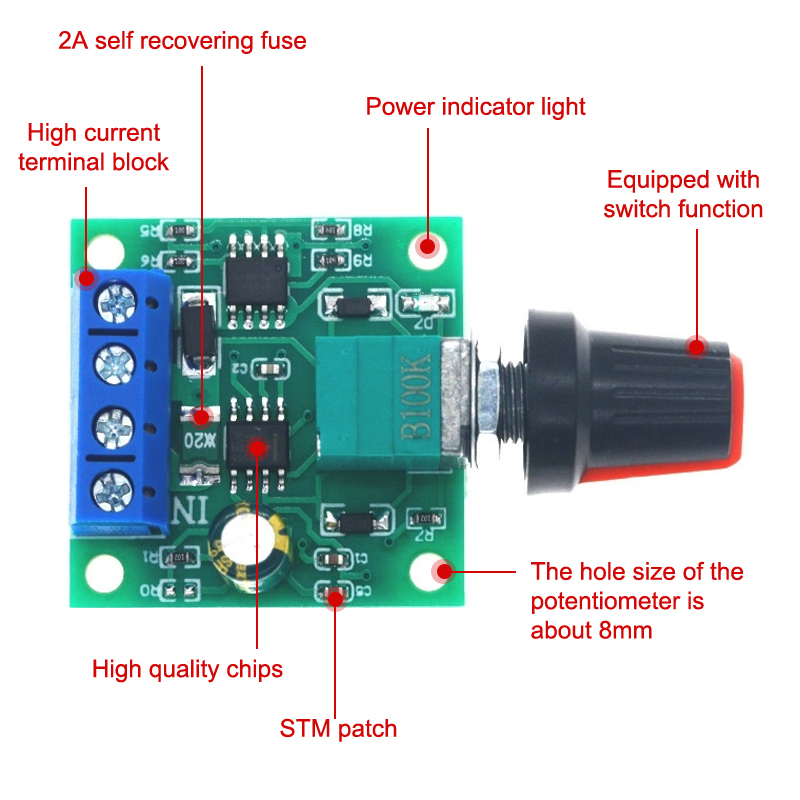 1Pcs Adjustable Speed DC Motor - Home Improvement In Usa ulasan dan harga