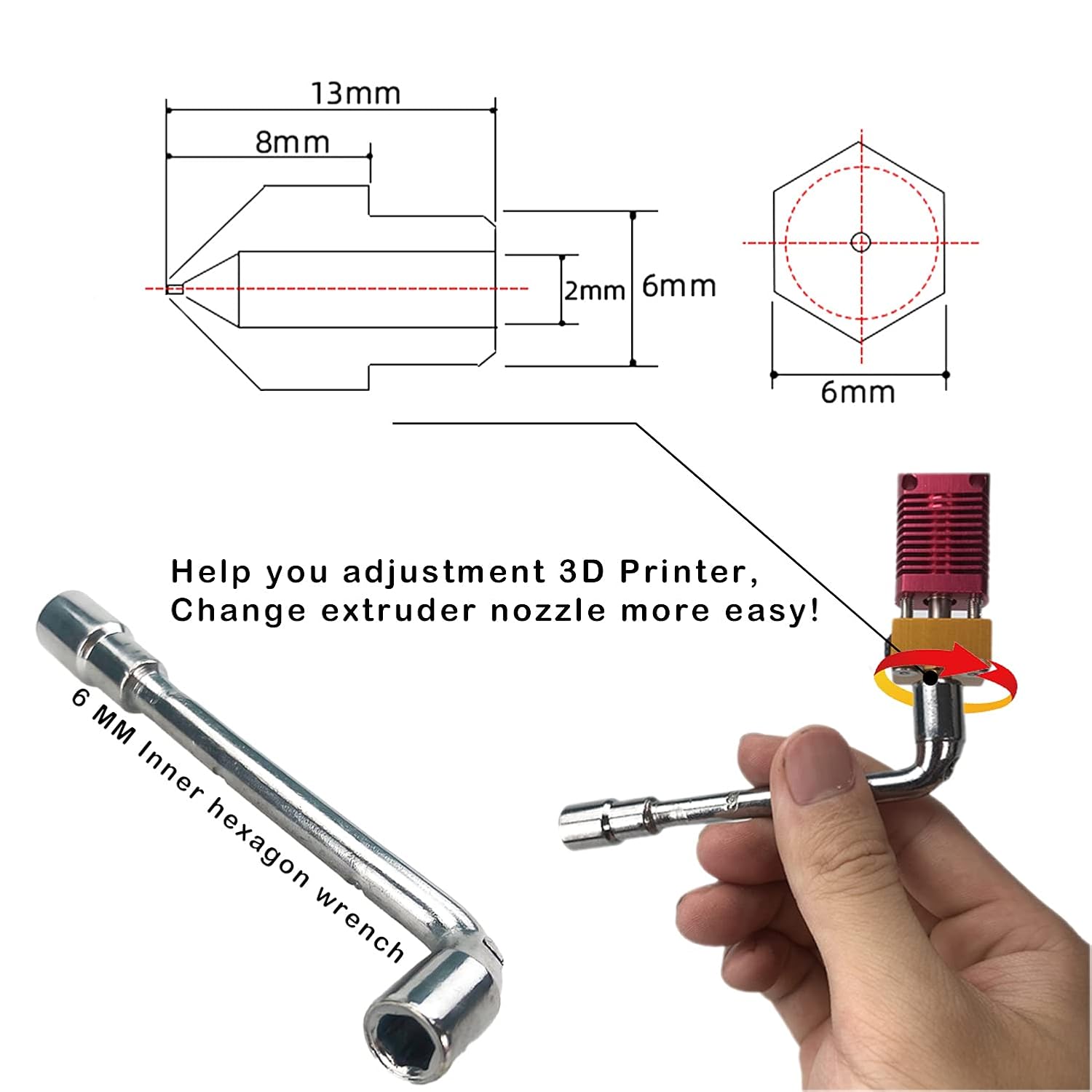 CREALITY 20 Pcs MK8 Brass Nozz - Creality Printer Ender 3 ulasan dan harga